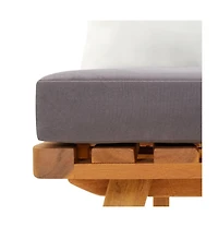 Patio Bench with Cushions 45.3" Solid Acacia Wood