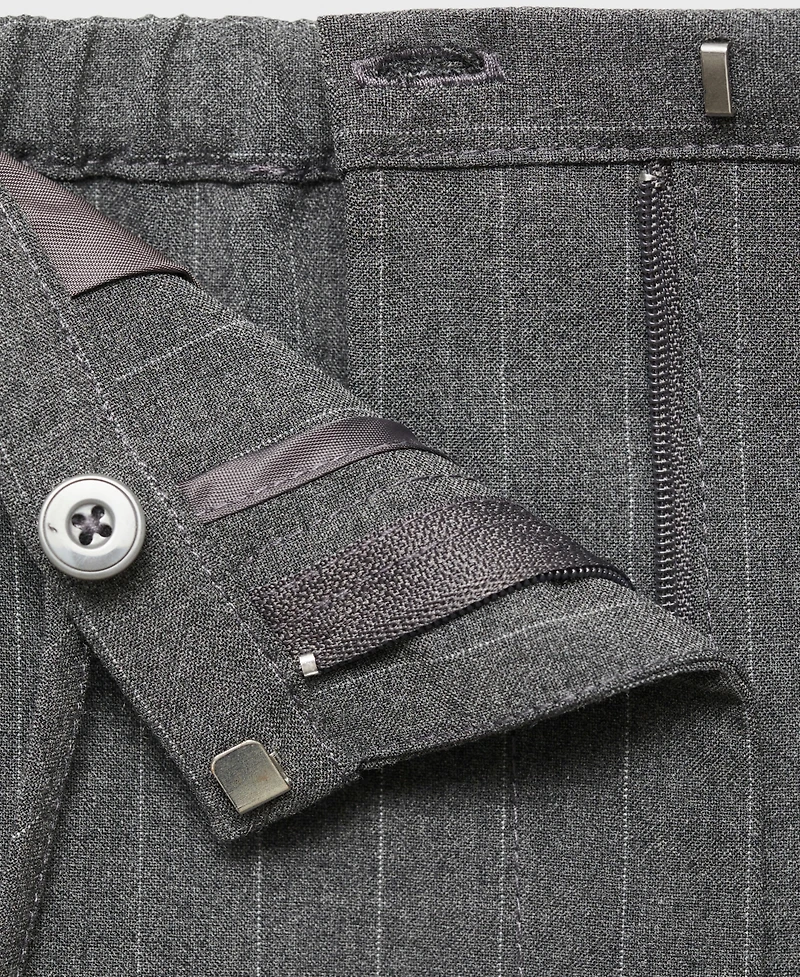 Mango Women's Chalk-Stripe Straight Trousers