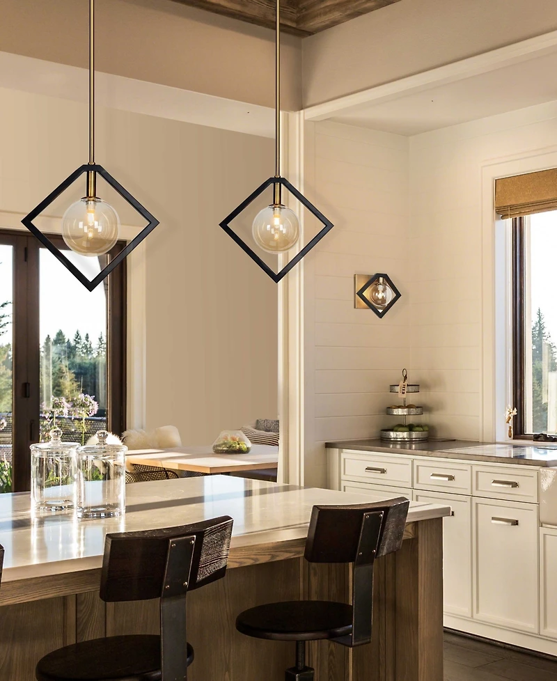 Dainolite 11.50" Metal Glasgow Pendant