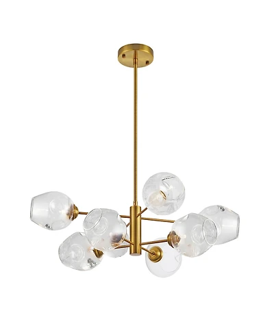 Dainolite 8" Metal Abii 8 Light Chandelier