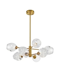 Dainolite 8" Metal Abii 8 Light Chandelier