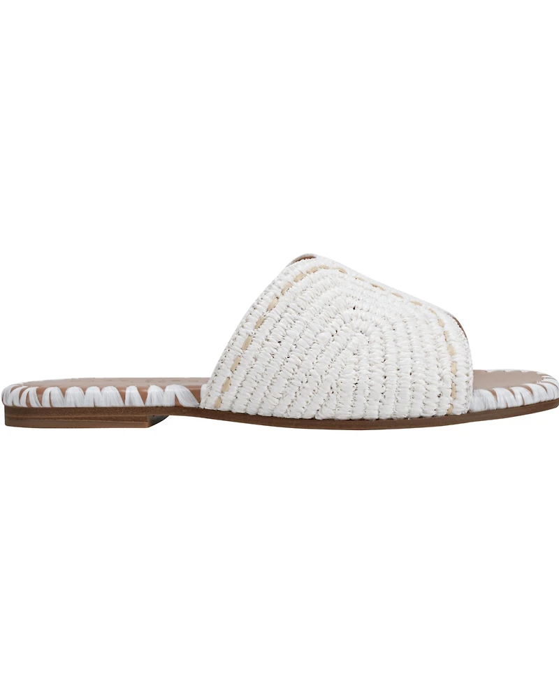 Marc Fisher Ltd Women's Nottie Woven Flat Slide Sandals