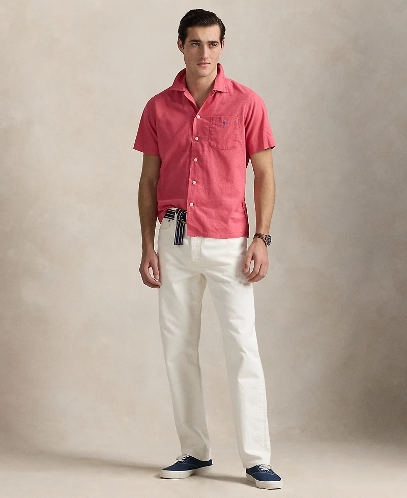 Polo Ralph Lauren Men's Classic-Fit Linen-Cotton Camp Shirt