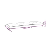 Garden Bench Cushion Light Blue 59.1"x19.7"x2.8" Oxford Fabric