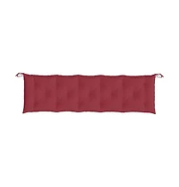 Garden Bench Cushions 2 pcs Wine Red 70.9"x19.7"x2.8" Oxford Fabric
