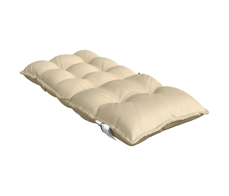 vidaXL Lowback Chair Cushions 6 pcs Beige Oxford Fabric