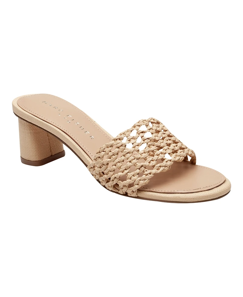 Marc Fisher Ltd Women's Jazmine Woven Slip-On Sandals