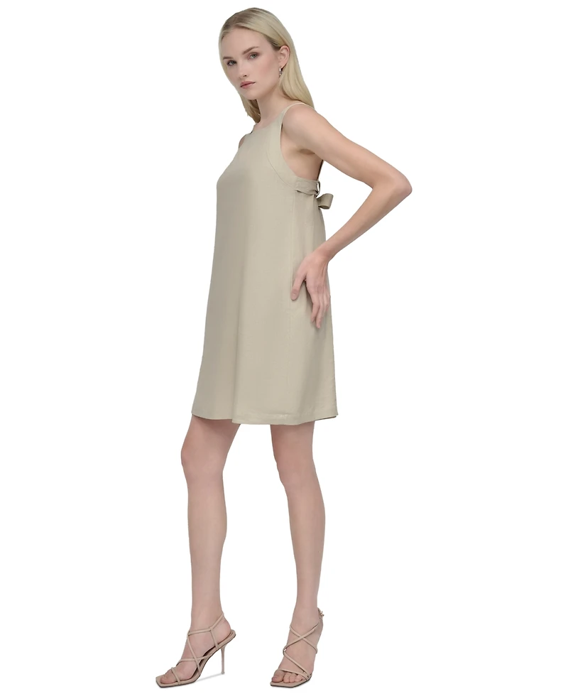 Dkny Women's Bow-Back Sleeveless A-Line Dress