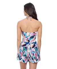Profile by Gottex Women's Aura Bandeau Romper Swim One Piece