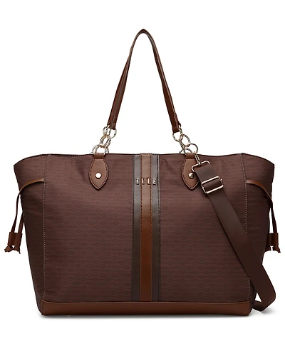 Elle Eleganza 32 Liters Monogram Weekender Tote Bag