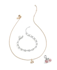 Coach Pink Collectible Signature Glittery Cherry Charms