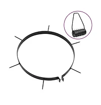 Lawn Aerator Clamps 5 pcs with Spikes 11.8" Iron