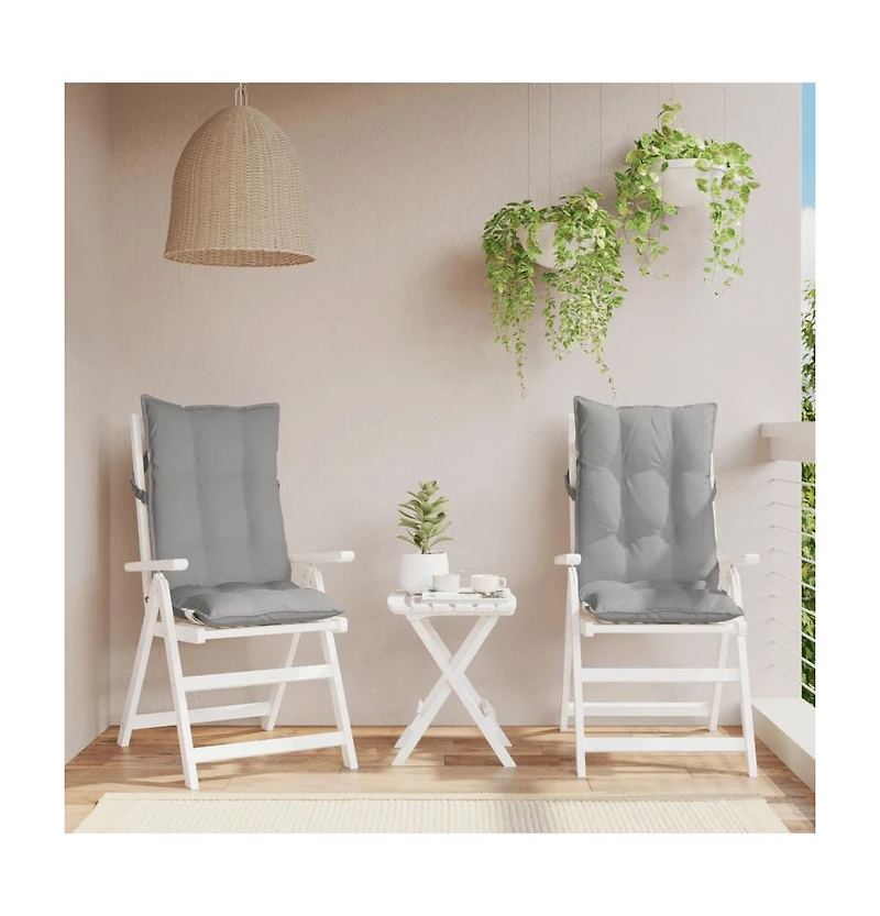 Highback Chair Cushions 2 pcs Oxford Fabric