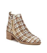 Xti Women's Braided Booties with Side Zipper