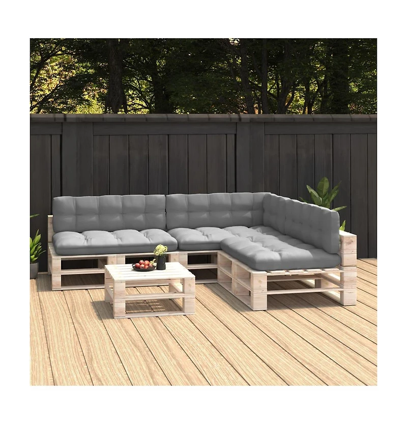 Pallet Sofa Cushions 7 pcs Gray