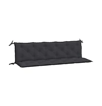 Garden Bench Cushions 2 pcs Black 70.9"x19.7"x2.8" Oxford Fabric