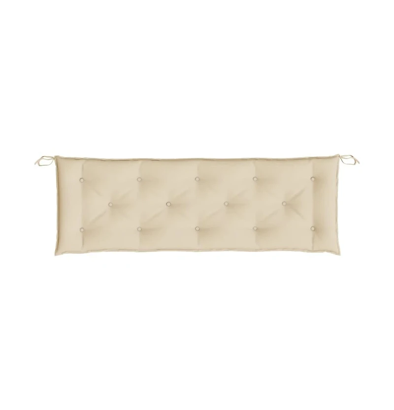Garden Bench Cushions 2 pcs Beige 59.1"x19.7"x2.8" Oxford Fabric