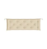 Garden Bench Cushions 2 pcs Beige 59.1"x19.7"x2.8" Oxford Fabric