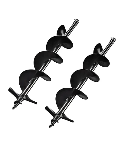 Yescom 2 packs 6" Earth Auger Drill Bit Bulb Planter Tool for Planting Flower Fence Post Gardening Project