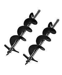 Yescom 2 packs 6" Earth Auger Drill Bit Bulb Planter Tool for Planting Flower Fence Post Gardening Project