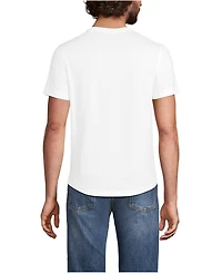Lands' End Men's Short Sleeve Supima Curved Hem Tee