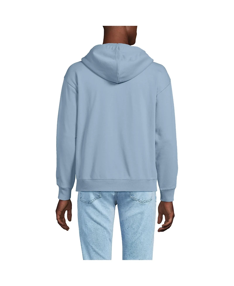 Lands' End Men's Long Sleeve French Terry Full Zip Hoodie