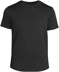 Lands' End Men's Short Sleeve Supima Curved Hem Tee