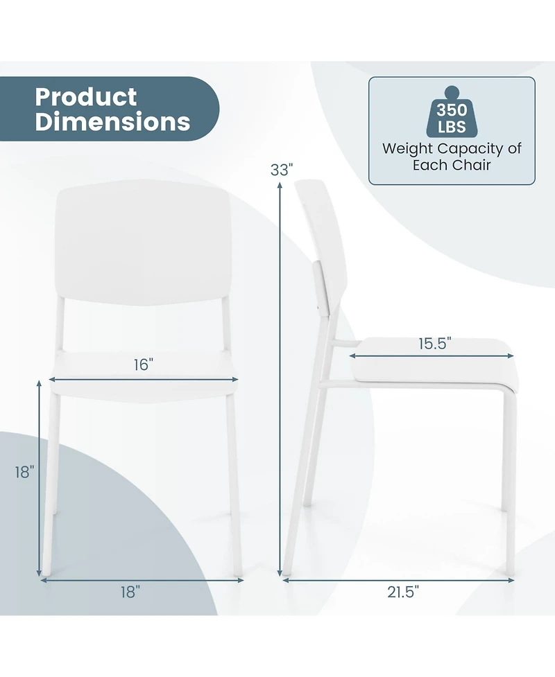Modern Dining Chair Set of 2 Sleek and Durable Seating for Dining Room or Kitchen