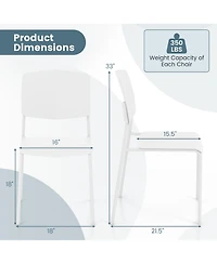 Modern Dining Chair Set of 2 Sleek and Durable Seating for Dining Room or Kitchen