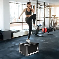 BalanceFrom Fitness Pound Versatile 3 in 1 Plyometric Jumping Exercise Box