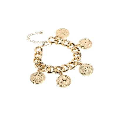 Coin Charm Bracelet