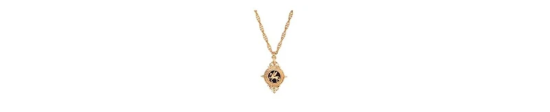 2028 Onyx Pegasus Pendant Necklace