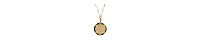 2028 Blue Enamel Crystal Round Zodiac Necklace