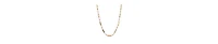 2028 14K Gold Dipped Gold Tube Bead Crystal Necklace