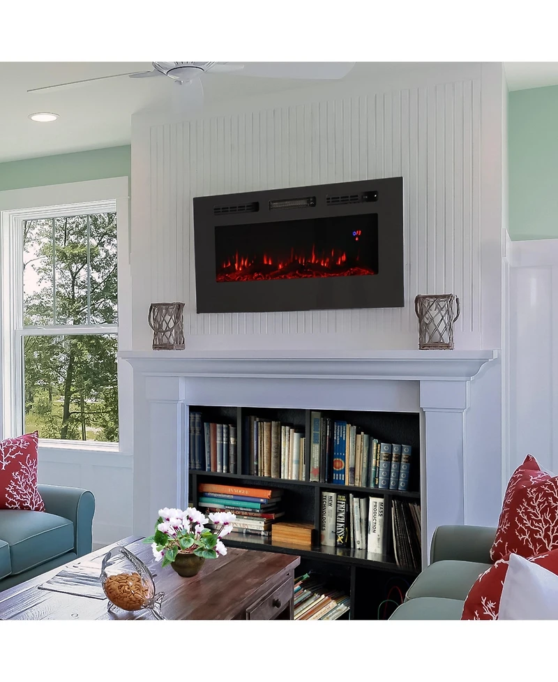 Indoor Wall-Mounted or Recesssed Installation Electric Fireplace