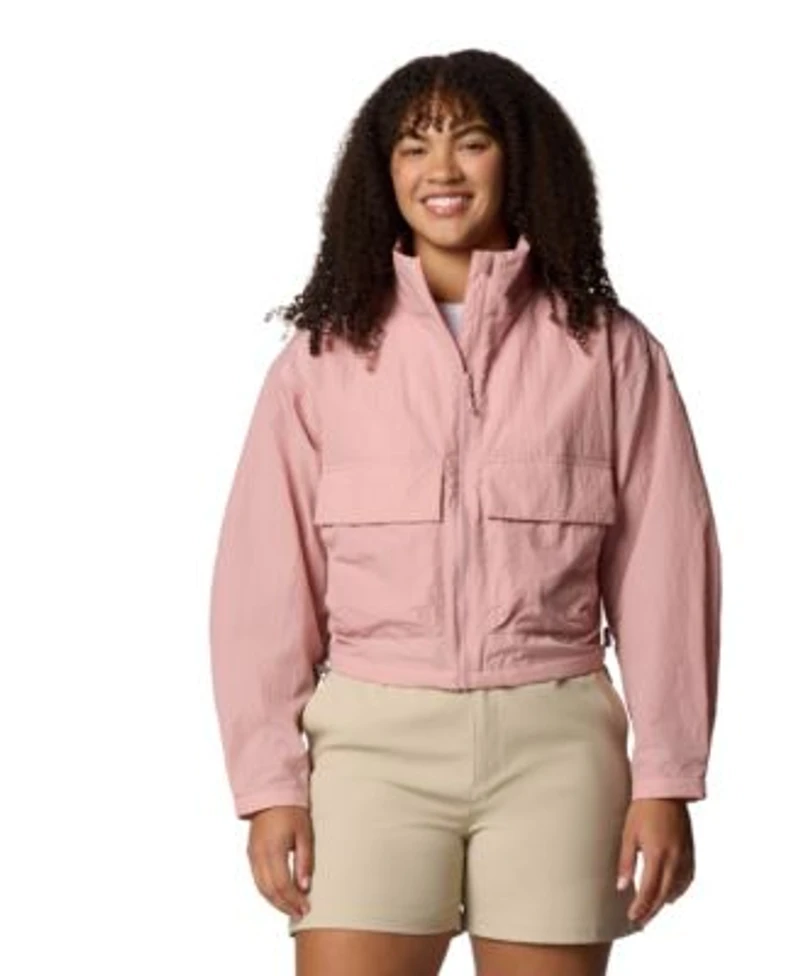 Columbia Womens Paracutie Cropped Cargo Windbreaker Jacket Xs 3x
