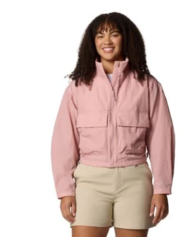 Columbia Womens Paracutie Cropped Cargo Windbreaker Jacket Xs 3x