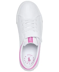 Polo Ralph Lauren Little Girls Elmwood Fastening Strap Casual Sneakers from Finish Line