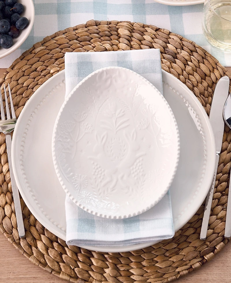Tableau Egg Relief Plate, Set of 4