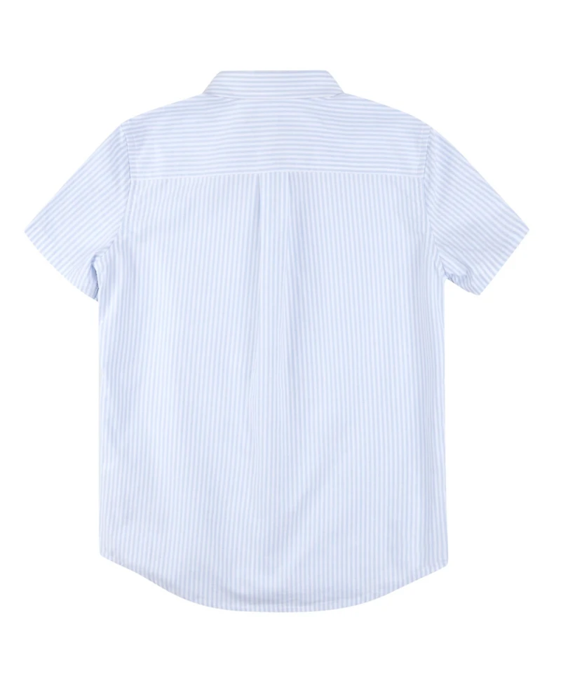 B By Brooks Brothers Big Boys Woven Short Sleeve Oxford Shirt