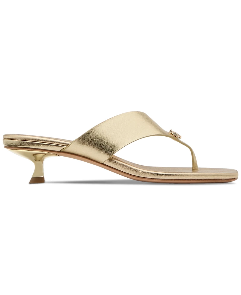 Kate Spade New York Women's Spade Flower Kitten Heel Dress Sandals