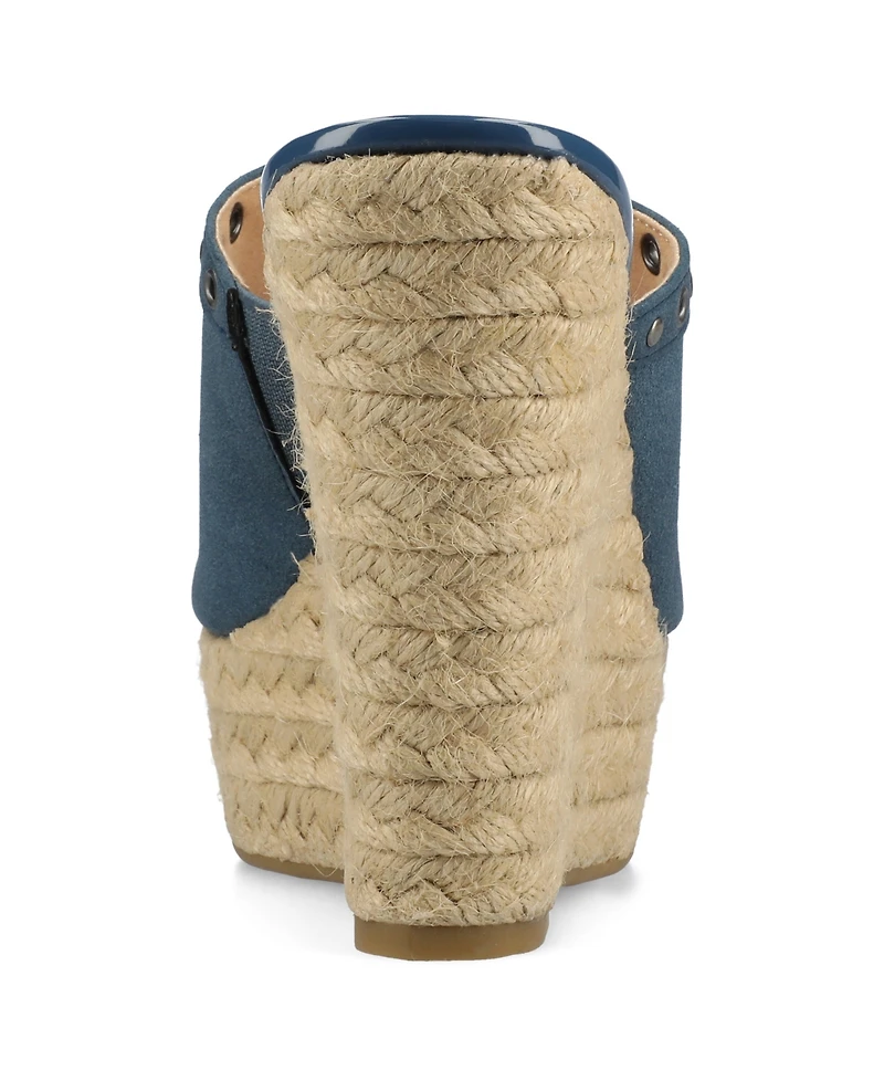 Journee Collection Women's Yari Platform Espadrille Wedge Sandals