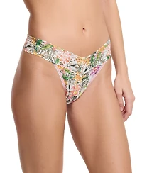 Hanky Panky Women's Printed Signature Lace Original Rise Thong