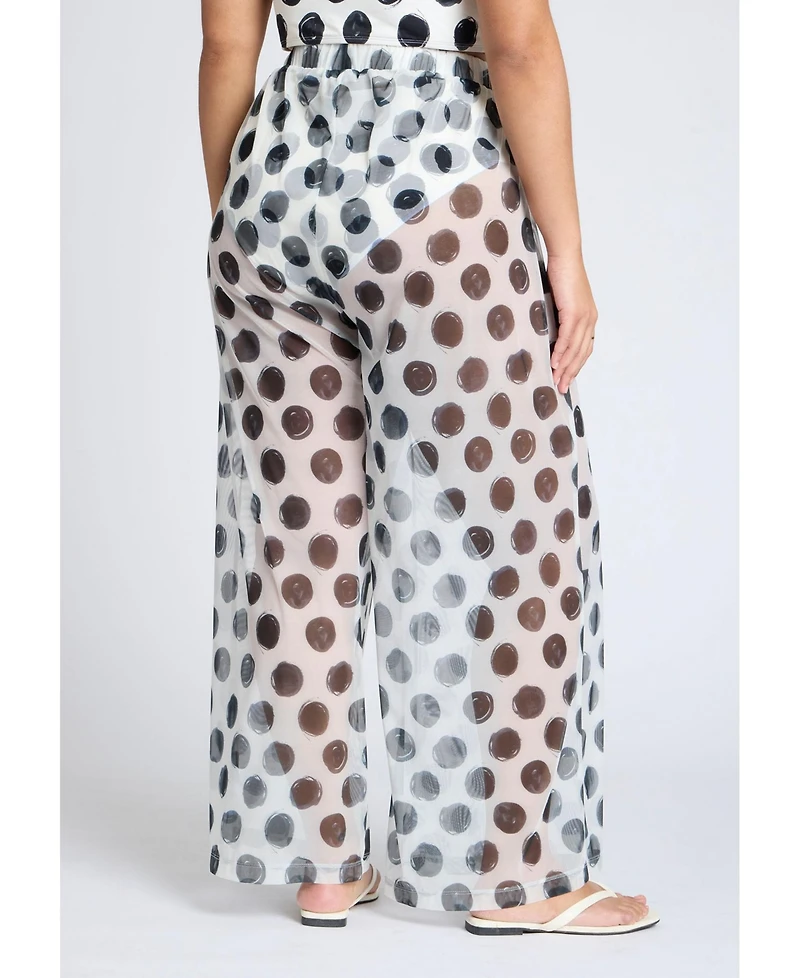 Eloquii Women's Wide Leg Cover-Up Pant