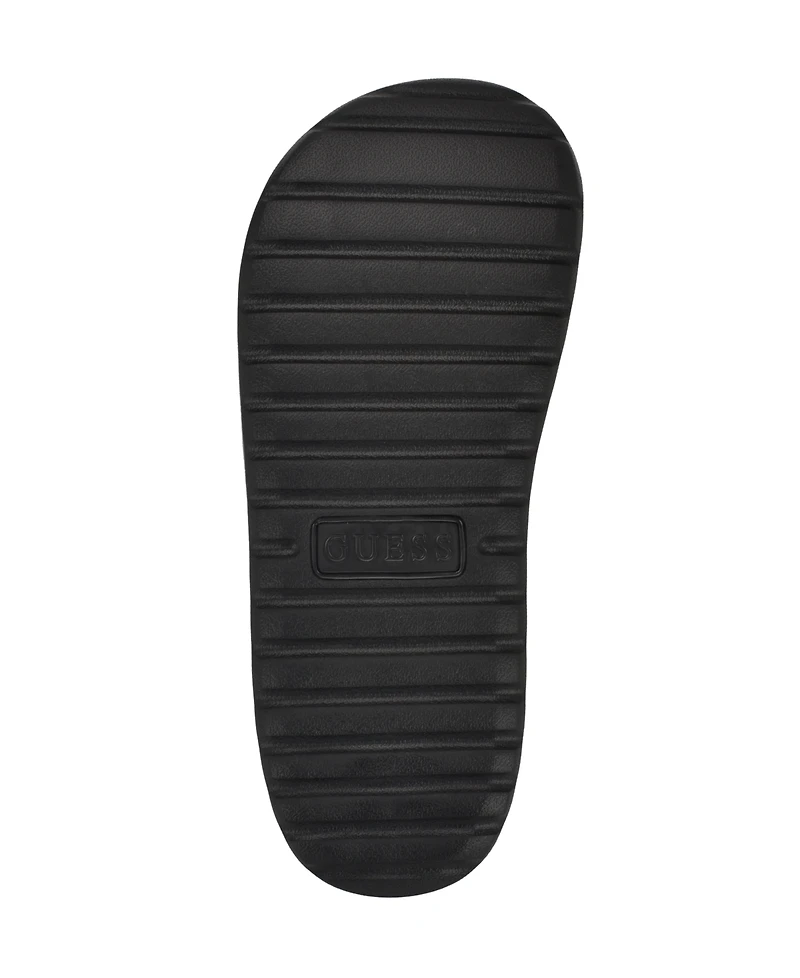 Guess Men's Moliano Branded Slip On Fashion Slides