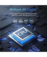 Elephas 4K Mini Projector with WiFi and Bluetooth, 180° Rotation & Auto Keystone, Full Hd 1080P Supported