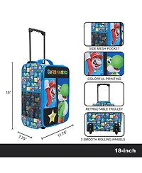 Super Mario Bros Mario & Yoshi Blue 18in Pilot Case