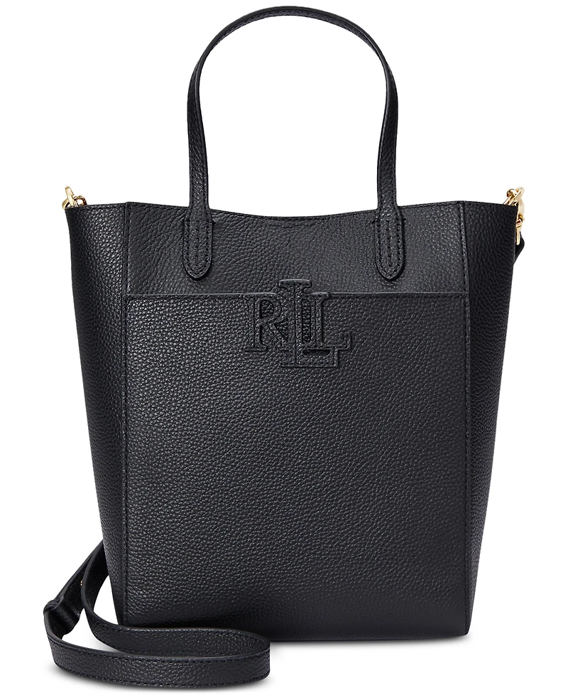 Lauren Ralph Lauren Pebbled Leather Small Cameryn Tote Bag