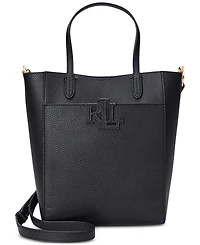 Lauren Ralph Lauren Pebbled Leather Small Cameryn Tote Bag