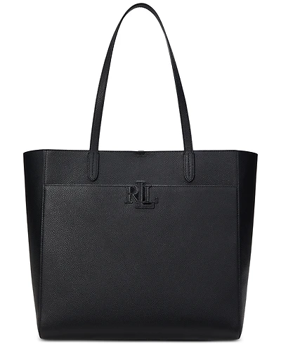 Lauren Ralph Pebbled Leather Extra-Large Cameryn Tote Bag